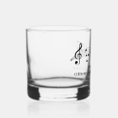 Gepersonaliseerde muziekleraar Muzikale noten Whisky Glas (Rechts)