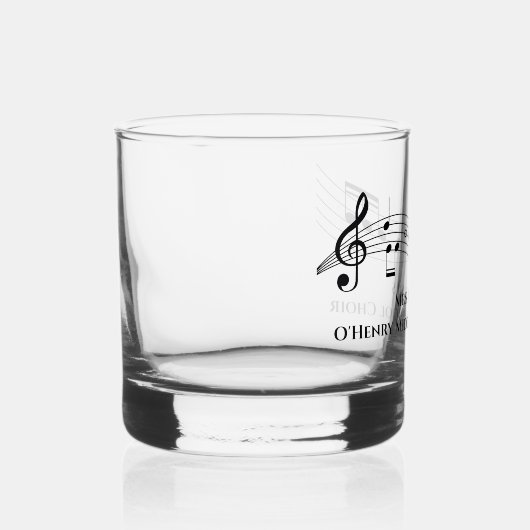 Gepersonaliseerde muziekleraar Muzikale noten Whisky Glas (Rechts)