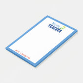 Gepersonaliseerde muziekleraar post-it® notes (Schuin)