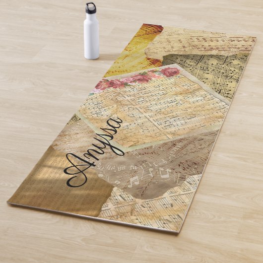 Gepersonaliseerde muzieknoten  yogamat (In situ)