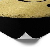 gepersonaliseerde muzieknotitie, zwarte driehoekig poster (Hoek)