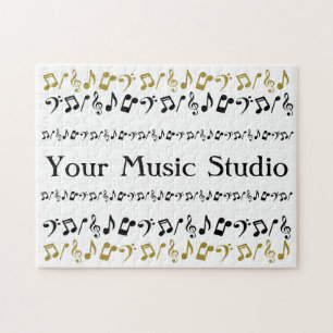 Gepersonaliseerde muziekpuzzle legpuzzel