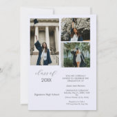 Gepersonaliseerde Muziekspeler Klasse van 2025 afs Kaart (Achterkant)