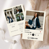 Gepersonaliseerde Muziekspeler Klasse van 2025 afs Kaart