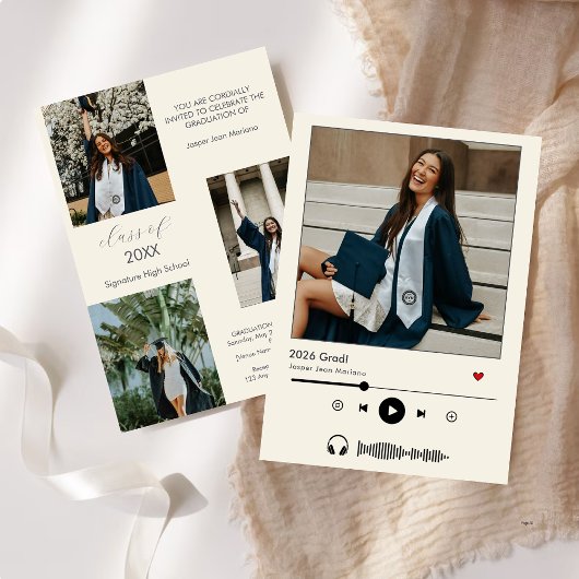 Gepersonaliseerde Muziekspeler Klasse van 2025 afs Kaart