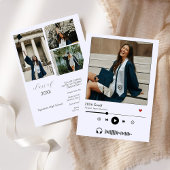 Gepersonaliseerde Muziekspeler Klasse van 2025 afs Kaart