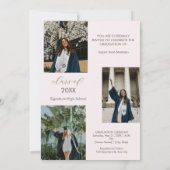 Gepersonaliseerde Muziekspeler Klasse van 2025 afs Kaart (Achterkant)