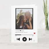 Gepersonaliseerde muziekspeler Valentijns  Foto Kaart (Voorkant)
