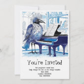 Gepersonaliseerde muzikale soiree uitnodiging (Voorkant)