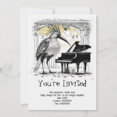 Gepersonaliseerde muzikale soiree uitnodiging (Voorkant)