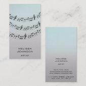 Gepersonaliseerde muzikant Compositor Vocalist Omb Visitekaartje (Voorkant / Achterkant)