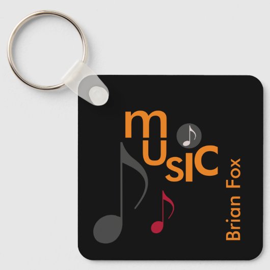 Gepersonaliseerde muzikant sleutelhanger (Voorkant)