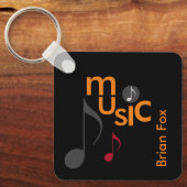 Gepersonaliseerde muzikant sleutelhanger (Voorkant)