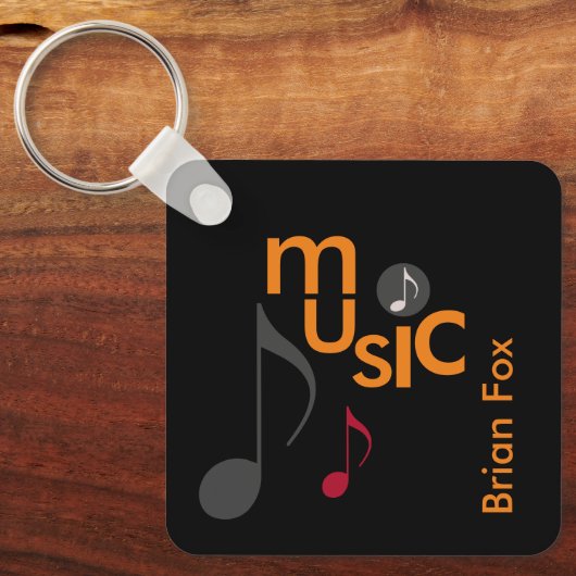 Gepersonaliseerde muzikant sleutelhanger (Voorkant)