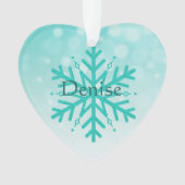 Gepersonaliseerde Myasthenia Gravis Warrior Snowfl Ornament (voorkant)