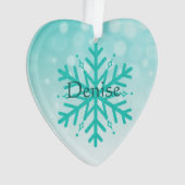 Gepersonaliseerde Myasthenia Gravis Warrior Snowfl Ornament (voorkant)