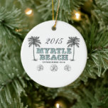 Gepersonaliseerde  Myrtle Beach South Carolina Keramisch Ornament<br><div class="desc">Gepersonaliseerde  Victoriaans Myrtle Beach South Carolina richtte in 1938 kerstsieraad op. *</div>