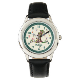 Gepersonaliseerde Mystieke Fairy Cottage Fantasy F Horloge