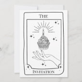 Gepersonaliseerde mystieke zwart wit tarot Kaart (Voorkant)