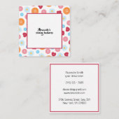Gepersonaliseerde naaien Button Pattern Craft Notitiekaartje (Voorkant / Achterkant)