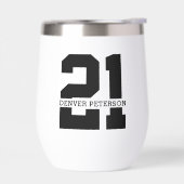 Gepersonaliseerde naam 21ste verjaardag Modern (Links)