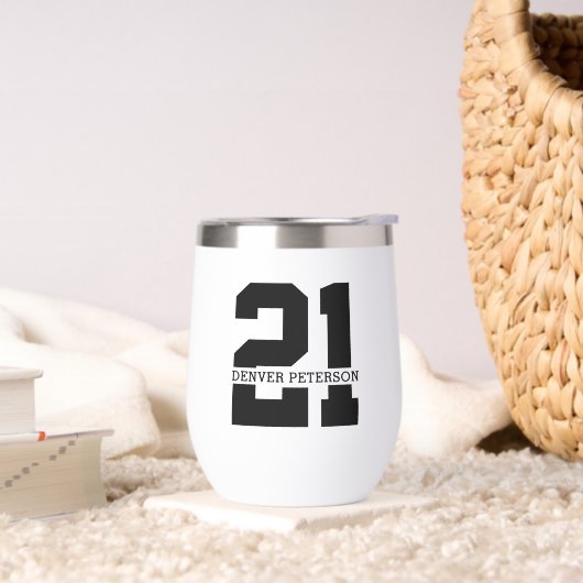 Gepersonaliseerde naam 21ste verjaardag Modern (Woonkamer)