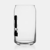 Gepersonaliseerde naam 21ste verjaardag Modern Blikvorm Glas (Links)