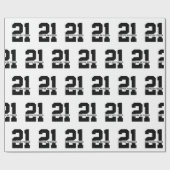 Gepersonaliseerde naam 21ste verjaardag Modern Cadeaupapier (Vlak)