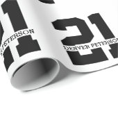 Gepersonaliseerde naam 21ste verjaardag Modern Cadeaupapier (Rol Hoek)