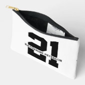 Gepersonaliseerde naam 21ste verjaardag Modern Etui (Open)