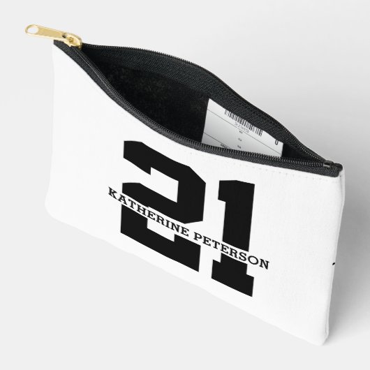 Gepersonaliseerde naam 21ste verjaardag Modern Etui (Open)