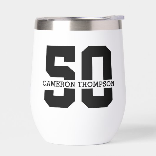 Gepersonaliseerde naam 50e verjaardag Modern (Links)