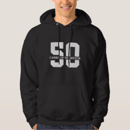 Gepersonaliseerde naam 50e verjaardag Modern Hoodie
