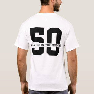 Gepersonaliseerde naam 50e verjaardag Modern T-shirt