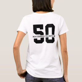 Gepersonaliseerde naam 50e verjaardag Modern T-shirt