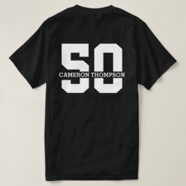 Gepersonaliseerde naam 50e verjaardag Modern T-shirt