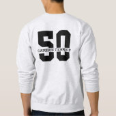 Gepersonaliseerde naam 50e verjaardag Modern Trui (Achterkant)