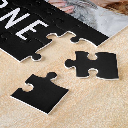 Gepersonaliseerde naam 9 Fotocollage Legpuzzel (Zijkant)