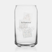 Gepersonaliseerde naam aangepaste definitie | 3 Fo Blikvorm Glas (Voorkant)