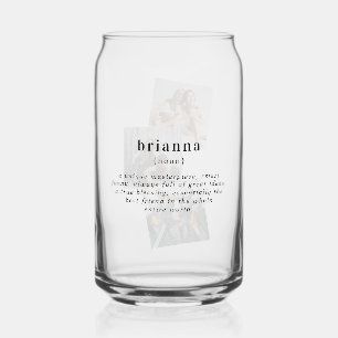 Gepersonaliseerde naam aangepaste definitie 3 fo blikvorm glas