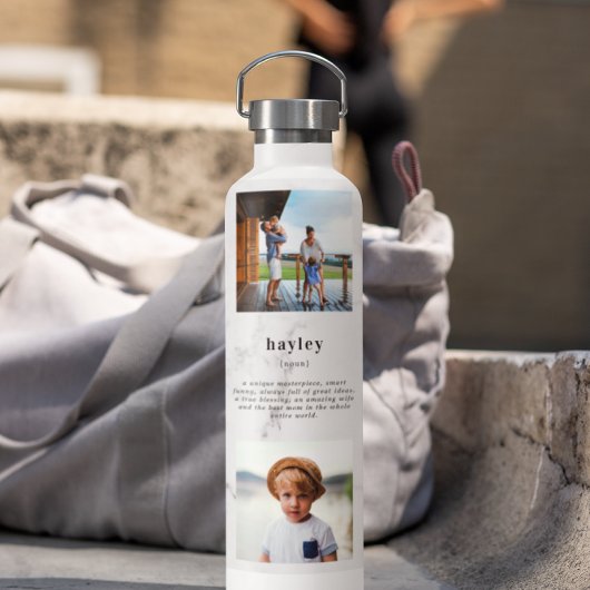 Gepersonaliseerde naam aangepaste definitie | 8 Fo Waterfles