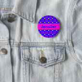 Gepersonaliseerde Naam Aangepaste Kleurrijke Badge Ronde Button 5,7 Cm (In situ)