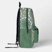 Gepersonaliseerde naam Abstract Art Spring Floral Bedrukte Rugzak (Links)