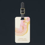 Gepersonaliseerde naam Abstract Roze Gele Waterver Bagagelabel<br><div class="desc">Reis in stijl met dit gepersonaliseerde bagagelabel met een levendig ontwerp van abstracte waterverf in zachtroze en gele tinten. Perfect voor het toevoegen van een vleugje elegantie aan uw reis essentials, dit bagagelabel is aanpasbaar met jouw naam, waardoor het zowel praktisch als uniek van u. Het design van de waterverf...</div>