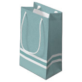 Gepersonaliseerde naam / achternaam elegante bloem klein cadeauzakje (Achterkant Gekanteld)