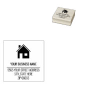Gepersonaliseerde Naam Adres Rubber Stamp Sjabloon Rubberstempel (Gestempeld)