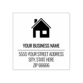 Gepersonaliseerde Naam Adres Rubber Stamp Sjabloon Rubberstempel (Afrduk)