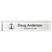 Gepersonaliseerde naam advocaat naambordje (Voorkant)