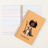 Gepersonaliseerde naam Afrikaanse kleine ridder kr Notitieboek (Binnen)