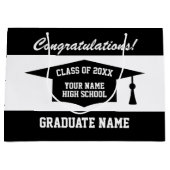 Gepersonaliseerde naam afstuderen Klasse van 2025  Groot Cadeauzakje (Voorkant)